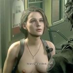 Beautiful badass girl fights zombies as the only one naked around other soldiers
